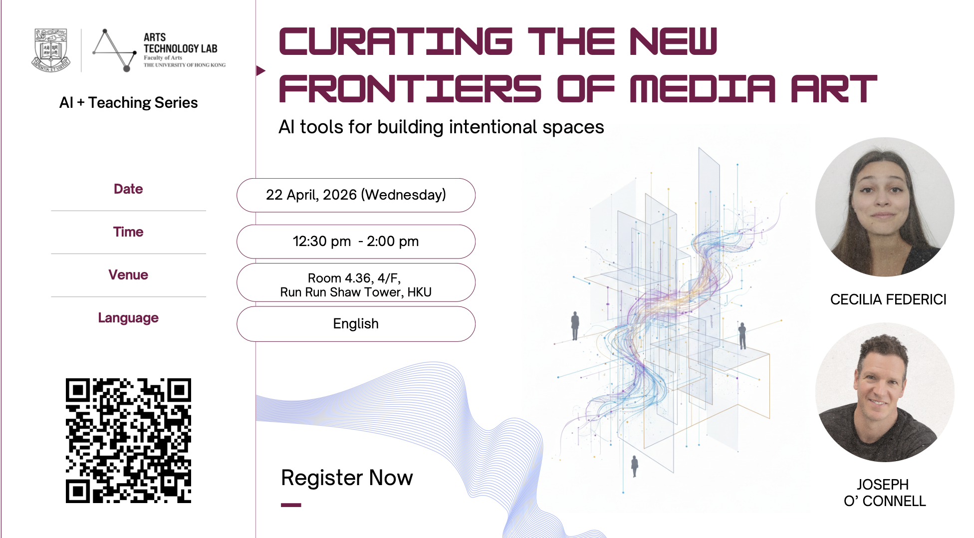 [April 22, 2026, Wednesday] Curating the new frontiers of media art : AI tools for building intentional spaces